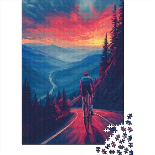 Mountainbike Puzzle 1000 Teile Puzzle Für Erwachsene Und Kinder Ab 14 Jahren Puzzel 1000pcs (75x50cm) von LeHuaiMa