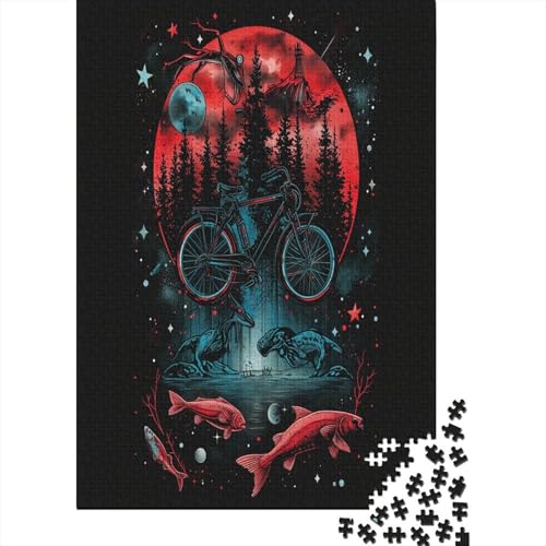 Mountainbiken Puzzle 1000 Teile Erwachsener Kniffel Spaß Für Die Ganze Familie - Abwechslungsreiche 1000 Puzzleteilige Motive Puzzlespiel Erwachsene, Puzzel 1000pcs (75x50cm) von LeHuaiMa
