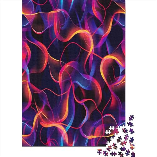 Neonlichtkurve Puzzlespiel 1000 Teile Puzzle Für Erwachsene Und Kinder Ab 14 Jahren, Erwachsenen Puzzlespiel Puzzel 1000pcs (75x50cm) von LeHuaiMa