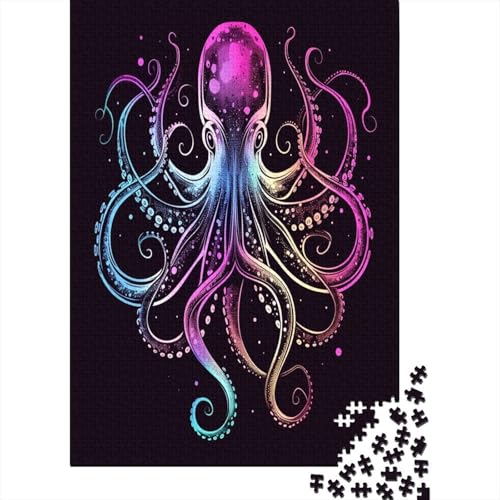 Oktopus Puzzlespiel 1000 Teile Puzzle Für Erwachsene Und Kinder Ab 14 Jahren, Puzzle Erwachsenen Puzzlespi Puzzel 1000pcs (75x50cm) von LeHuaiMa