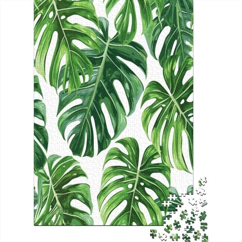 Palm Blätter Puzzlespiel 1000 Teile Puzzles Für Erwachsene Lernspiel Herausforderung Spielzeug 1000 Teile Puzzles Für Erwachsene Kinder Erwachsenen Puzzlespiel Puzzel 1000pcs (75x50cm) von LeHuaiMa