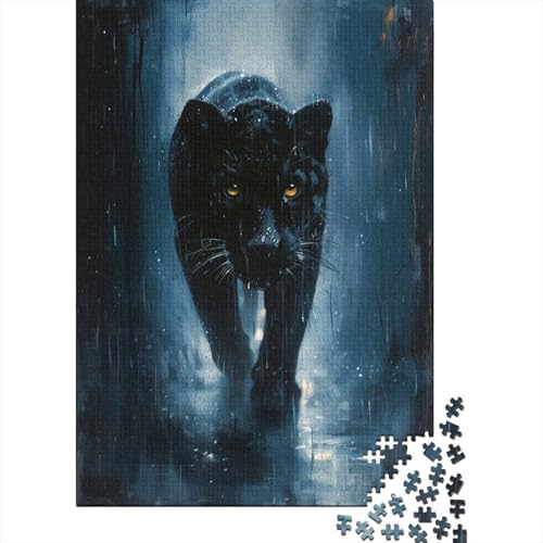 Panther Puzzle 1000 Teile Erwachsener Kniffel Spaß Für Die Ganze Familie - Abwechslungsreiche 1000 Puzzleteilige Motive Puzzle Erwachsene, Puzzel 1000pcs (75x50cm) von LeHuaiMa