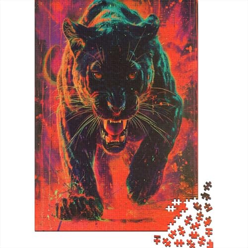 Panther Puzzlespiel 1000 Teile Erwachsene -Puzzle 1000 Stück Spiel Puzzles Für Erwachsene Kinder Puzzle Erwachsenen Puzzlespiel Puzzel 1000pcs (75x50cm) von LeHuaiMa