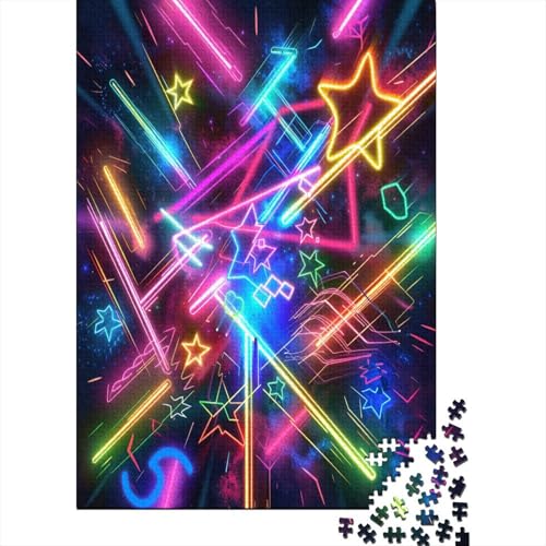 Pentagramm Puzzle 1000 Teile Puzzles Für Erwachsene Lernspiel Herausforderungsspielzeug 1000-teilige Puzzlespiel Für Erwachsene Kinder Puzzel 1000pcs (75x50cm) von LeHuaiMa