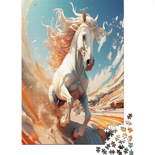 Pferd Puzzlespiel 1000 Teile Puzzles Für Erwachsene Lernspiel Herausforderung Spielzeug 1000 Teile Puzzles Für Erwachsene Kinder Erwachsenen Puzzlespiel Puzzel 1000pcs (75x50cm) von LeHuaiMa