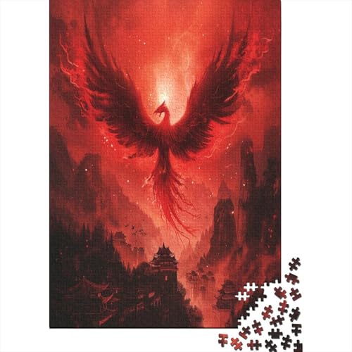 Phoenix 1000 Stück Puzzles Für Erwachsene Teenager Stress Abbauen Familien-Puzzlespiel 1000-teiliges Puzzle Kinder Lernspiel Spielzeug Geschenk Puzzel 1000pcs (75x50cm) von LeHuaiMa