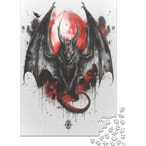 Pterosaurier.kgm Puzzle 1000 Teile Erwachsene Puzzles Für Erwachsene Klassische Puzzles 1000 Teile Erwachsene Puzzlespiel Schwer Pädagogisches Spielzeug Erwachsene Kinder Puzzel 1000pcs (75x50cm) von LeHuaiMa