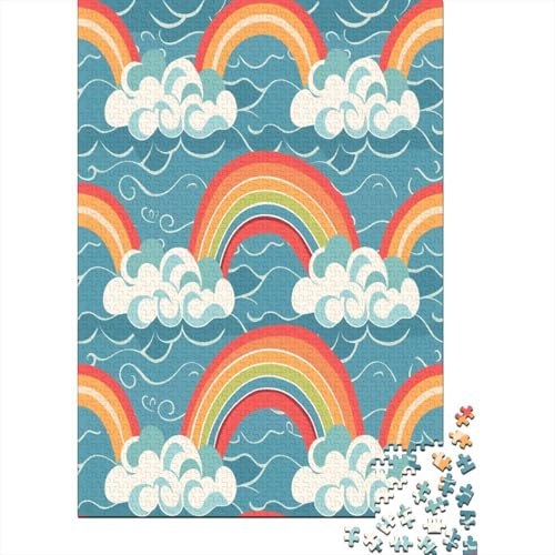 Regenbogen Puzzle 1000 Teile Erwachsener Kniffel Spaß Für Die Ganze Familie - Abwechslungsreiche 1000 Puzzleteilige Motive Puzzlespiel Erwachsene, Puzzel 1000pcs (75x50cm) von LeHuaiMa