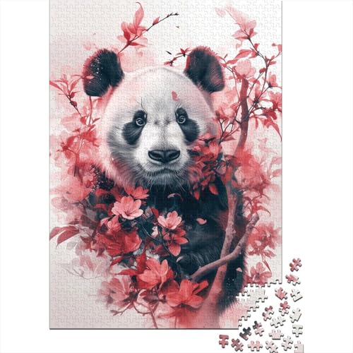 Riesenpanda Puzzle 1000 Teile Puzzles Für Erwachsene Lernspiel Herausforderungsspielzeug 1000-teilige Puzzlespiel Für Erwachsene Kinder Puzzel 1000pcs (75x50cm) von LeHuaiMa