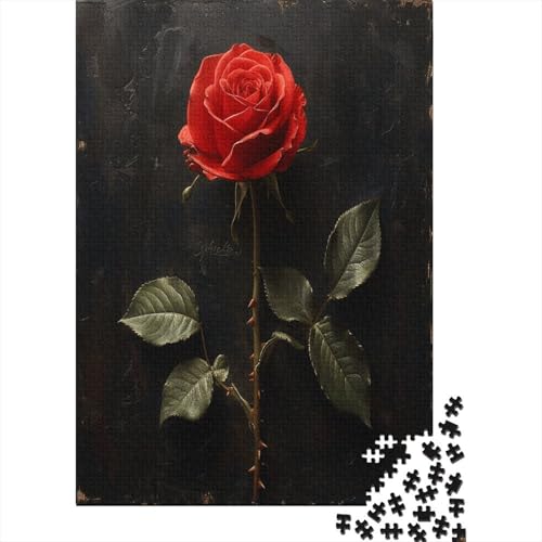 Rose Puzzlespiel 1000 Teile Erwachsene -Puzzle 1000 Stück Spiel Puzzles Für Erwachsene Kinder Puzzle Erwachsenen Puzzlespiel Puzzel 1000pcs (75x50cm) von LeHuaiMa