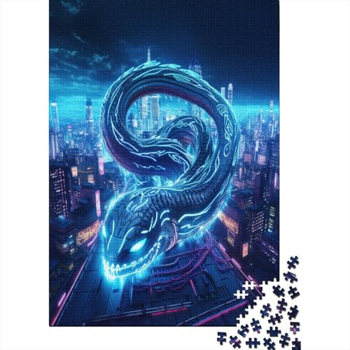 Schlange Puzzle 1000 Teile Erwachsener Kniffel Spaß Für Die Ganze Familie - Abwechslungsreiche 1000 Puzzleteilige Motive Puzzlespiel Erwachsene, Puzzel 1000pcs (75x50cm) von LeHuaiMa