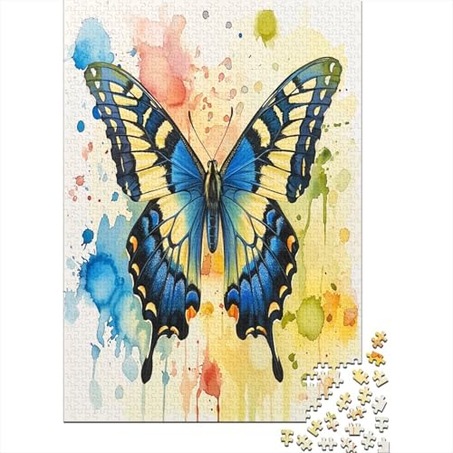 Schmetterling Puzzle 1000 Teile Erwachsener Kniffel Spaß Für Die Ganze Familie - Abwechslungsreiche 1000 Puzzleteilige Motive Puzzlespiel Erwachsene, Puzzel 1000pcs (75x50cm) von LeHuaiMa