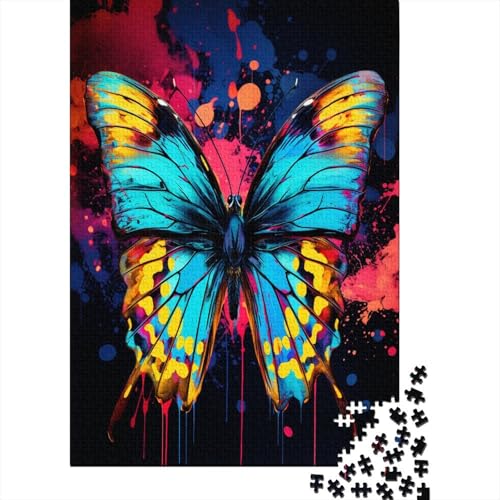 Schmetterling Puzzle 1000 Teile Puzzles Für Erwachsene Klassische Puzzles 1000 Teile Erwachsene Puzzlespiel Erwachsene 1000 Teile Erwachsenen Puzzlespiel Puzzel 1000pcs (75x50cm) von LeHuaiMa