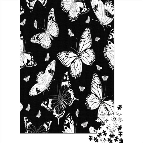 Schmetterling Puzzle 1000 Teile Puzzles Für Erwachsene Lernspiel Herausforderungsspielzeug 1000-teilige Puzzlespiel Für Erwachsene Kinder Puzzel 1000pcs (75x50cm) von LeHuaiMa