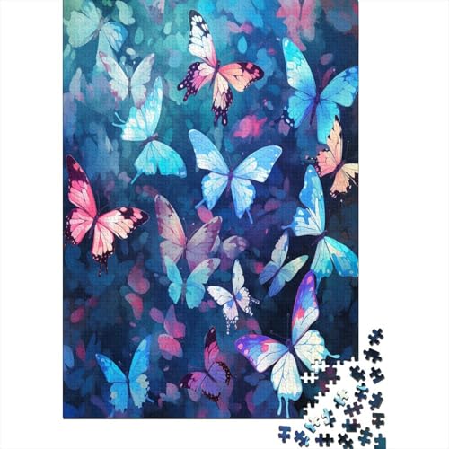 Schmetterling Puzzlespiel 1000 Teile Erwachsene -Puzzle 1000 Stück Spiel Puzzles Für Erwachsene Kinder Puzzle Erwachsenen Puzzlespiel Puzzel 1000pcs (75x50cm) von LeHuaiMa