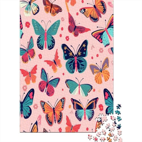 Schmetterling Puzzlespiel 1000 Teile Puzzles Für Erwachsene Lernspiel Herausforderung Spielzeug 1000 Teile Puzzles Für Erwachsene Kinder Erwachsenen Puzzlespiel Puzzel 1000pcs (75x50cm) von LeHuaiMa