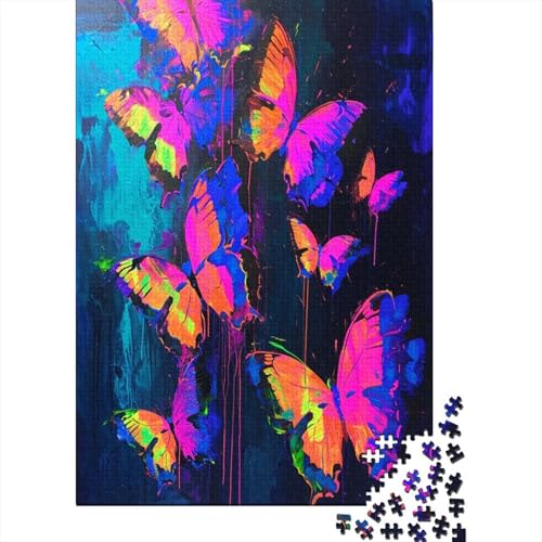 Schmetterling Puzzlespiel 1000 Teile Puzzles Für Erwachsene Lernspiel Herausforderung Spielzeug 1000 Teile Puzzles Für Erwachsene Kinder Erwachsenen Puzzlespiel Puzzel 1000pcs (75x50cm) von LeHuaiMa