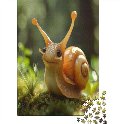 Süße Schnecke 1000 Stück Puzzles Für Erwachsene Teenager Stress Abbauen Familien-Puzzlespiel 1000-teiliges Puzzle Kinder Lernspiel Spielzeug Geschenk Puzzel 1000pcs (75x50cm) von LeHuaiMa