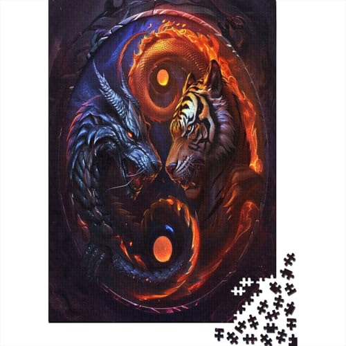 Tiger Puzzlespiel 1000 Teile Puzzles Für Erwachsene Lernspiel Herausforderung Spielzeug 1000 Teile Puzzles Für Erwachsene Kinder Erwachsenen Puzzlespiel Puzzel 1000pcs (75x50cm) von LeHuaiMa