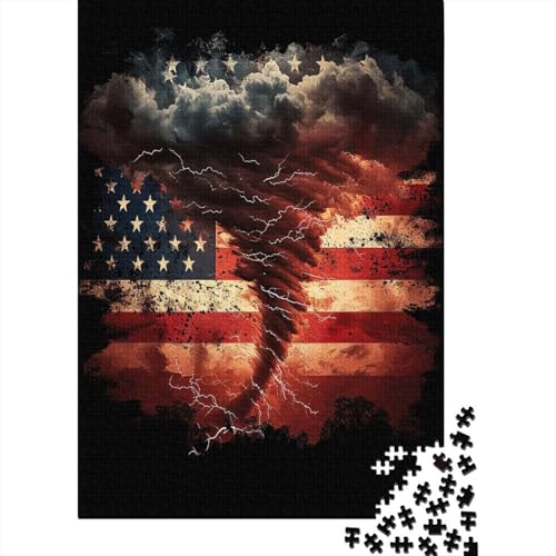 Tornado Puzzle 1000 Teile Puzzles Für Erwachsene Lernspiel Herausforderungsspielzeug 1000-teilige Puzzlespiel Für Erwachsene Kinder Puzzel 1000pcs (75x50cm) von LeHuaiMa