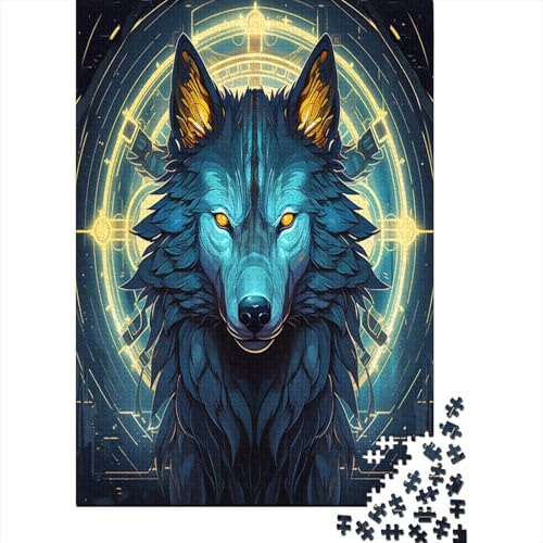 Wolf Puzzle 1000 Teile Erwachsene Puzzles Für Erwachsene Klassische Puzzles 1000 Teile Erwachsene Puzzlespiel Schwer Pädagogisches Spielzeug Erwachsene Kinder Puzzel 1000pcs (75x50cm) von LeHuaiMa