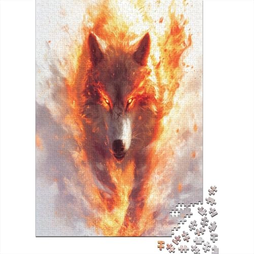 Wolf Puzzle 1000 Teile Puzzle Für Erwachsene Und Kinder Ab 14 Jahren Puzzel 1000pcs (75x50cm) von LeHuaiMa