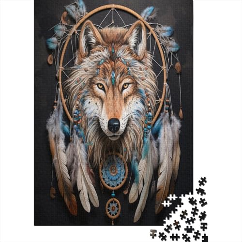 Wolf Puzzlespiel 1000 Teile Erwachsene -Puzzle 1000 Stück Spiel Puzzles Für Erwachsene Kinder Puzzle Erwachsenen Puzzlespiel Puzzel 1000pcs (75x50cm) von LeHuaiMa