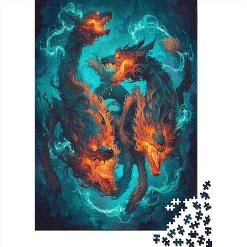 Wolf Puzzlespiel 1000 Teile Puzzle Für Erwachsene Und Kinder Ab 14 Jahren, Erwachsenen Puzzlespiel Puzzel 1000pcs (75x50cm) von LeHuaiMa