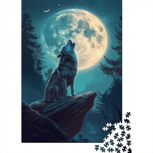 Wolf Puzzlespiel 1000 Teile Puzzles Für Erwachsene Lernspiel Herausforderung Spielzeug 1000 Teile Puzzles Für Erwachsene Kinder Erwachsenen Puzzlespiel Puzzel 1000pcs (75x50cm) von LeHuaiMa