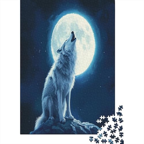 Wolf Puzzlespiel 1000 Teile Puzzles Für Erwachsene Lernspiel Herausforderung Spielzeug 1000 Teile Puzzles Für Erwachsene Kinder Erwachsenen Puzzlespiel Puzzel 1000pcs (75x50cm) von LeHuaiMa