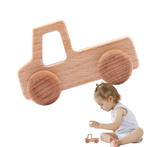 LeKing Holzautomodelle,Holzautospielzeug | Holzautospielzeug für Kinder,Tragbare, sturzsichere Spielzeugautos, niedliche Fahrzeugspielzeuge zur Verbesserung der Hand-Auge-Koordination von LeKing