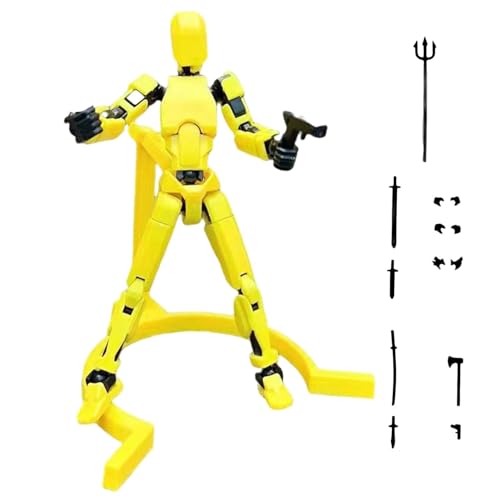 Roboter-Actionfigur,Mehrgelenk-Actionfiguren - Desktop-Roboter mit mehreren Gelenken, bewegliche Actionfigur | Artikulierte, einzigartige Sammlerstücke für Spieleliebhaber, Geburtstags-Ostereier-Korbf von LeKing