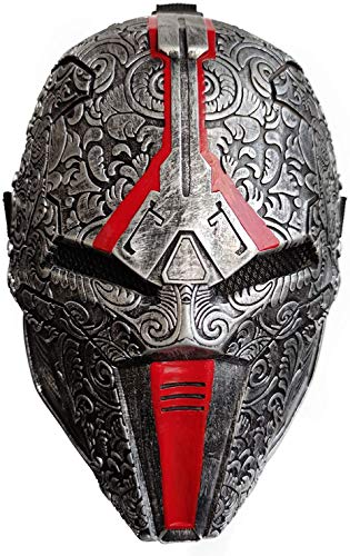 Sith Acolyte Helm The Old Revan Maske Latex Cosplay Zubehör Requisiten Halloween (Rot) von LePyCos