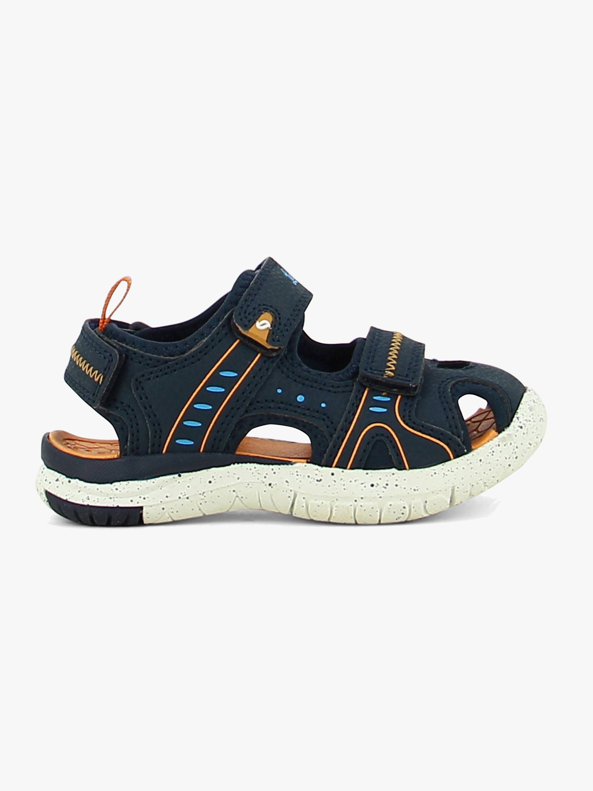 Leaf Ljungby Kinder Sandalen, Navy/Orange, 20 von Leaf