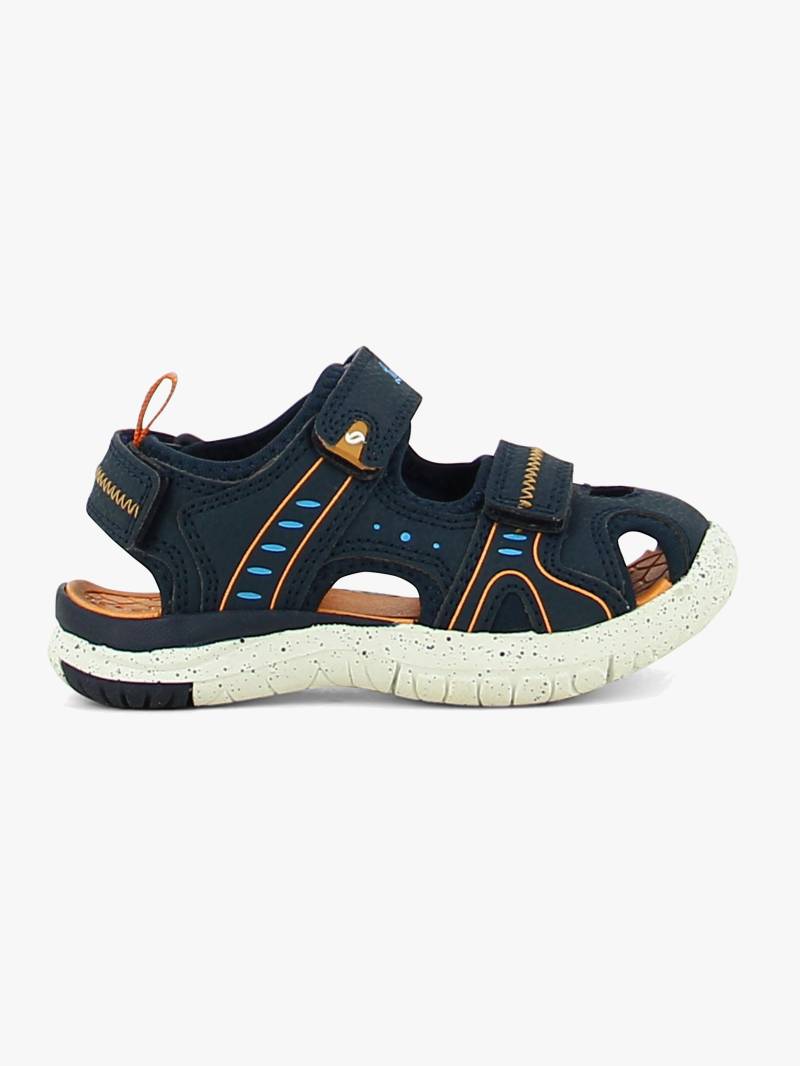 Leaf Ljungby Kinder Sandalen, Navy/Orange, 22 von Leaf
