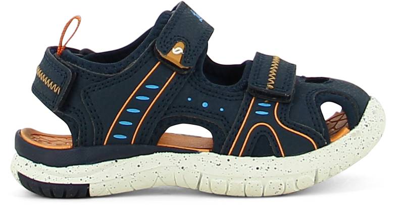 Leaf Ljungby Kinder Sandalen, Navy/Orange, 31 von Leaf