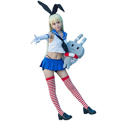 Cosplay Kantai Collection Shimakaze Sailor Kostüm Uniform Rock Full Outfit (S) von Leaffly