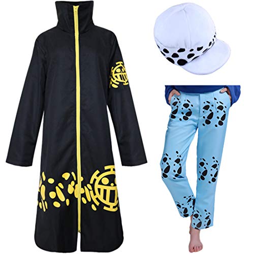 Trafalgar Law 2nd Cosplay Kostüm Umhang Ganzes Set (XL) von Leaffly