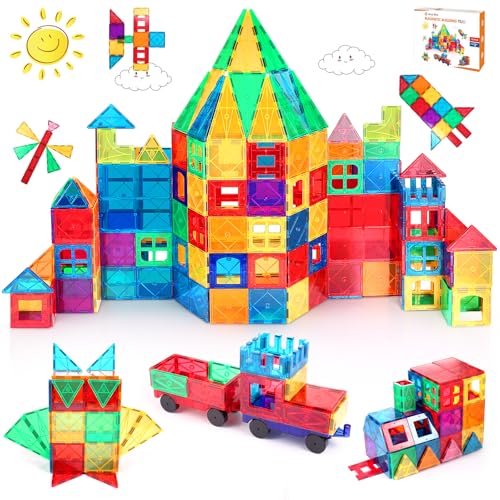 LeagoEra Magnetische Bausteine 110 Teile, Magnetspielzeug Magneten Kinder Magnetbausteine Magnet Spielzeug Magnetspiele für 3+ Jahre alte Jungen und Mädchen Geschenk LeagoEra Magnetische Bausteine 110 Teile, Magnetspielzeug Magneten Kinder Magnetbausteine Magnet Spielzeug Magnetspiele für 3+ Jahre alte Jungen und Mädchen Geschenk von LeagoEra