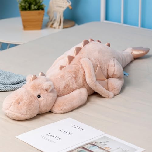 Leahaoe Weighted Stuffed Animal, 90CM Weicher Drachen Spielzeug, 2.3KG Therapeutisches Sensory Toy für Kinder & Erwachsene – Blau/Grün/Rosa/Weiß Leahaoe Weighted Stuffed Animal, 90CM Weicher Drachen Spielzeug, 2.3KG Therapeutisches Sensory Toy für Kinder & Erwachsene – Blau/Grün/Rosa/Weiß von Leahaoe
