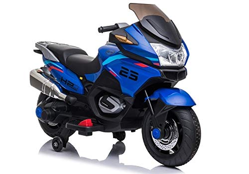 Kinderbatterie Motorrad XMX609 Modell Blau von Lean Toys