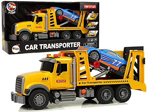 Transporter LKW Lastwagen Hilfe Rampe Geräusche Lichter von Lean Toys
