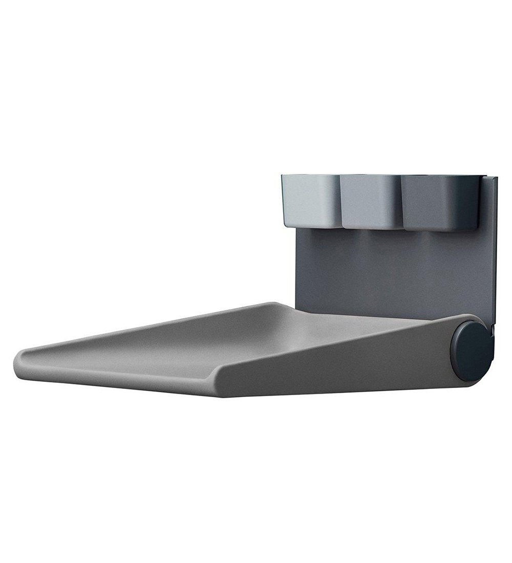 Leander Wally Wickeltisch - Wandmontage - 56x80 cm - Dusty Grey - Leander - One Size - Wickeltisch von Leander