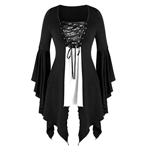 Leaomuny Gothic-Kleid für Damen, Mittelalterliches Halloween-Kostüm, elegantes Gothic-Kleid für Damen, Vampir, Cocktailkleid, Vintage, Prinzessin, für Halloween, Karneval, Mittelalter Renaissance Leaomuny Gothic-Kleid für Damen, Mittelalterliches Halloween-Kostüm, elegantes Gothic-Kleid für Damen, Vampir, Cocktailkleid, Vintage, Prinzessin, für Halloween, Karneval, Mittelalter Renaissance von Leaomuny