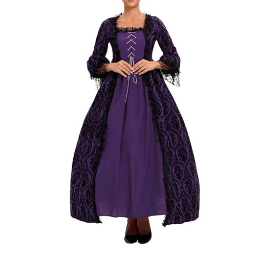 Mittelalterliches Kostüm für Damen, Trompetenärmel Irischer Stil, Maxikleid, Prinzessinnenkleid, Gothic-Stil, Palaststil, elegant, kurvig, Renaissance, Karneval, Halloween, Party Mittelalterliches Kostüm für Damen, Trompetenärmel Irischer Stil, Maxikleid, Prinzessinnenkleid, Gothic-Stil, Palaststil, elegant, kurvig, Renaissance, Karneval, Halloween, Party von Leaomuny