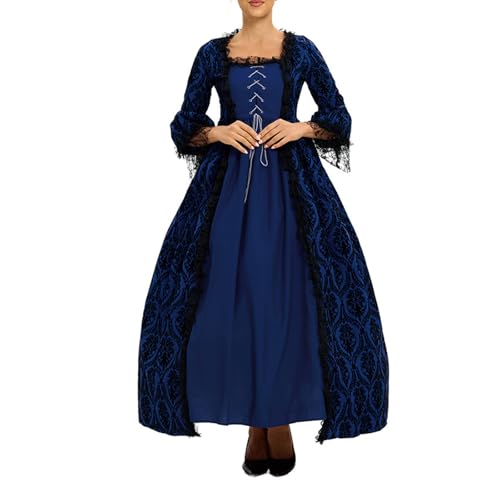 Mittelalterliches Kostüm für Damen, Trompetenärmel Irischer Stil, Maxikleid, Prinzessinnenkleid, Gothic-Stil, Palaststil, elegant, kurvig, Renaissance, Karneval, Halloween, Party Mittelalterliches Kostüm für Damen, Trompetenärmel Irischer Stil, Maxikleid, Prinzessinnenkleid, Gothic-Stil, Palaststil, elegant, kurvig, Renaissance, Karneval, Halloween, Party von Leaomuny