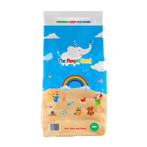 LEAP HORSE The Playpit Sand - Light Color Natural Sand, ungiftig, weich, einfach zu handhaben, Taschen für Kinder, Sandkasten, Haustiere und mehr, Größe L LEAP HORSE The Playpit Sand - Light Color Natural Sand, ungiftig, weich, einfach zu handhaben, Taschen für Kinder, Sandkasten, Haustiere und mehr, Größe L von Leap Horse