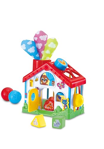 LeapFrog 4 in 1 Entdeckungshaus Frühlernspielzeug für Vorschüler und Kleinkinder Farben Formen sensorische Erkundung Feinmotorik ab 6 12 18 Monate + Englische Version von LeapFrog