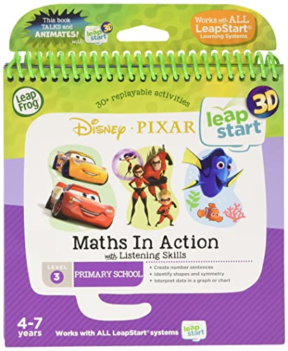 LeapFrog 461903 Pixar Pals 3D-Aktivitätsbuch Activity Book Lernspielzeug, Mehrfarbig, Einheitsgröße von LeapFrog