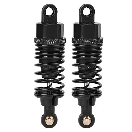 2 Stück Metall-Stoßdämpfer, RC-Autodämpfer, Ersatzzubehör, feine Verarbeitung, robust, passend für 1:10 RC-Auto, schwarz (65 mm) von Leapiture
